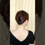 【基本の夜会巻き】自分でできる着物ヘアセット│大人の浴衣セルフヘアアレンジ│2本足かんざしまとめ髪 #shorts #ヘアアレンジ #ヘアスタイル #ヘアセット #簡単ヘアアレンジ