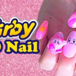 kirby 3D Gel Design / Game Nail Design