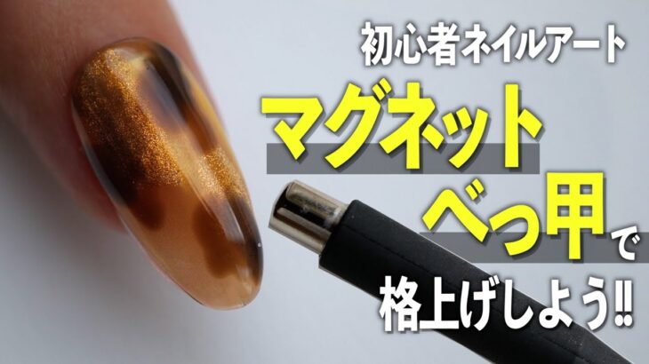 マグネットジェルで作るべっ甲ネイルアートは初心者にも簡単💅🏻【ネイリストASKA】