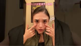 一瞬で舞台メイクをやる裏技　#shorts