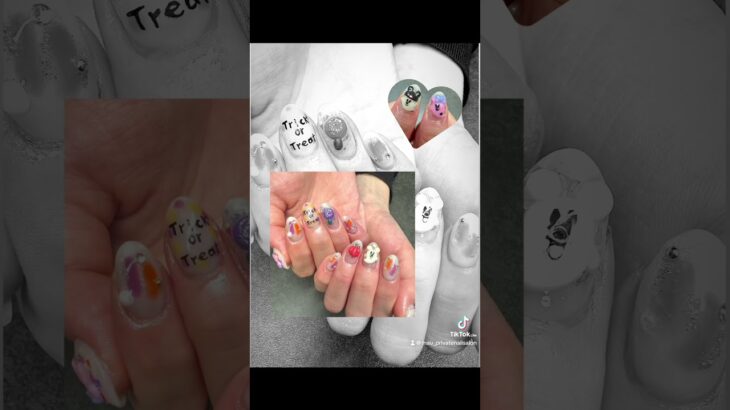 #nails #おすすめ #ハロウィン #ジェルネイル #nailart #セルフネイル #short #shortvideos #キャラクターデザイン #トリックオアトリート #ミッキーネイル