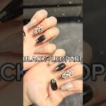 【🖤BLACK×LEOPARD🐆】プチプラセルフネイル  #ジェルネイル #セルフネイル  #gelnails  #nails