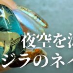 【How to】夜空を泳ぐエビフライ🍤もとい、クジラのネイル🐋作っていくよ❗️