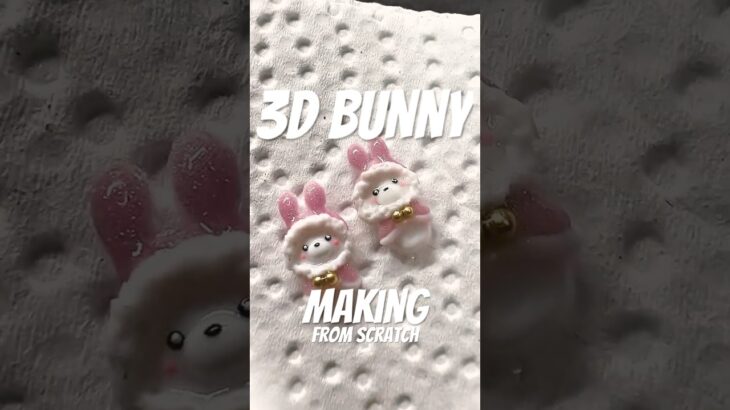 3D Bunny Nails: Perfect for Winter!