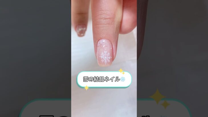 #ネイル #ジェルネイル #冬ネイル #雪の結晶ネイル #冬ネイルデザイン #シンプルネイル #エレガントネイル #nails