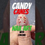 Candy Canes Nail Art, Christmas Nail Design