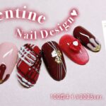 バレンタインネイル2025🍫♥️100均アイテムで大人ピンクチョコレート💅🏻