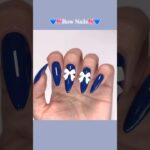 長さ出しからデザインまで💅 セルフネイルルーティーン💙🎀 #nails #ジェルネイル