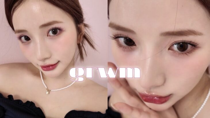 【GRWM】すっぴん風ナチュラルメイク‼️透明感爆誕‼️最近のベースメイク🤍