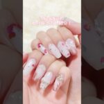 セルフで長さだし♡♡#セルフネイル #ネイルデザイン #ネイル #長さだし #ジェルネイル #バレンタインネイル #nails