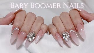 【self nail】長さ出し/長さ出しオフ/ベイビーブーマー👶🏻🎀セルフネイル/ワンホンネイル/셀프네일