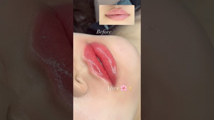 #artmakeup #liptattoo #リップタトゥー #リップアートメイク #チェリーレッドリップ #ナチュラルリップ  #アートメイク#입술문신 #입술문신후기 #입술문신추천