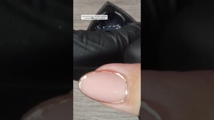 👆See Full Video 👆Key tip for isolated chrome art #paolaponcenails #independentnailtech