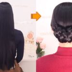 【超ロングヘア/ロングヘアに対応】三つ編みで作る簡単すぎる「まとめ髪」