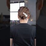 【１分アレンジ】ロープ編みを使った簡単まとめ髪#簡単アレンジ #セルフアレンジ #hairstyle #hair #ミディアムヘア #髪型 #まとめ髪 #大人カジュアル #大人かわいい