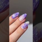 🪻✨ sparkly purple floral #nails #nailart #naildesign #nailpolish
