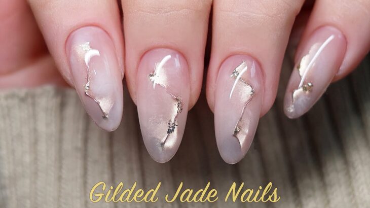 ⭐ Gilded Jade Nails ASMR | Relaxing Step-by-Step Nail Art Tutorial | No Talking Ep.29