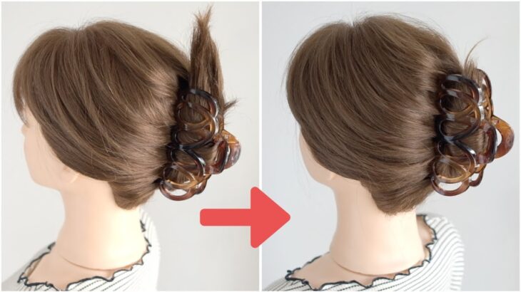 [ミディアムヘアのヘアアレンジ]クリップで留めると毛先が飛び出てしまう方にオススメの3つの方法 ll Clow Clip Hairstyles