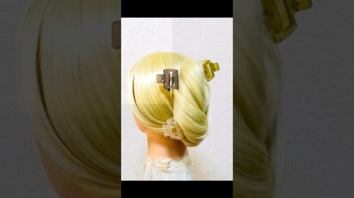クリップ まとめ髪 HAIR CLIP HAIRSTYLE Idol Hair chignon #簡単ヘアアレンジ  #chignon #まとめ髪 #ヘアクリップ #hairclip #shorts