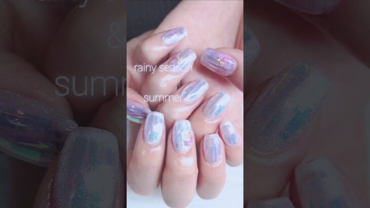 梅雨ネイル🐸↔夏ネイル🌊 【MAI’s nail channel】熊本ネイルサロン/オーロラネイル/手描きネイル