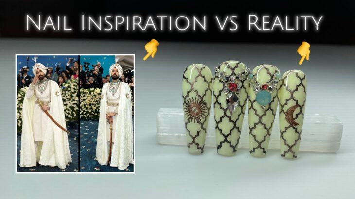 Met Gala Inspired Nail Art | Chrome Stamping & more…