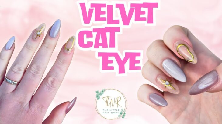 Velvet Cat Eye & Chrome Nails Tutorial 💅 | Magnetic Gel Nail Art for Beginners!