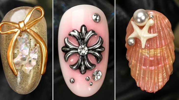 3D Nail Art with New design Ideas for Beginners | 3D Nail Art Tutorial Compilation