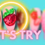 3D Strawberry That’s Beginner Friendly? | Strawberry Nail Art