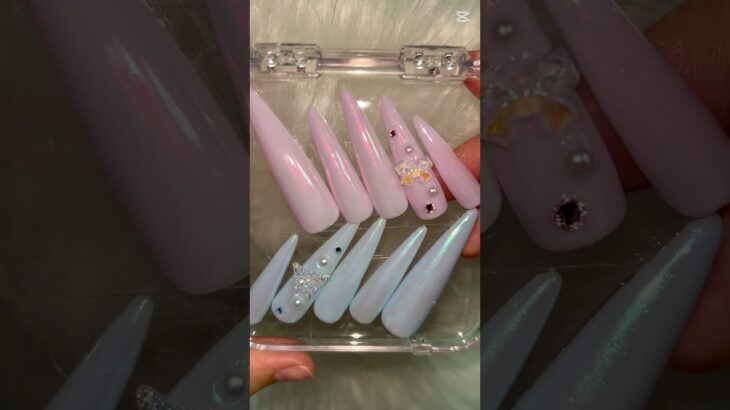 オーロラネイル🌌✮*̣̩⋆̩ #セルフネイル #ネイル #ジェルネイル #オーロラネイル #nailart