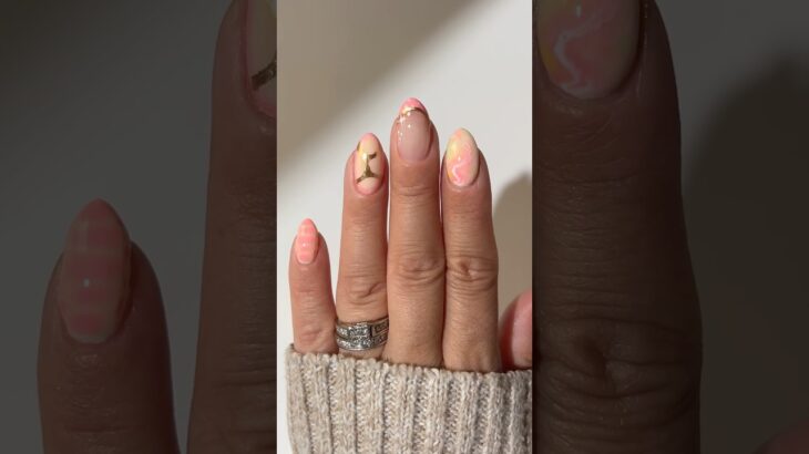 ✨🌻🌷 CUTE OMBRE CHROME Nails #nails #nailart #simplenails #unhas #nailinspo