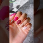 Vibrant summer vibe color combo 💅✨follow for more nails dipping inspo 🙋‍♀️#nudenails #glitternails