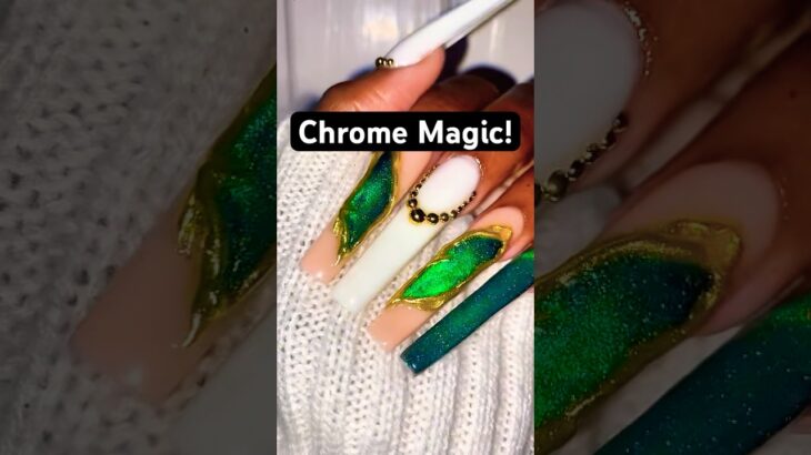 Sculpted, chromed, and shimmering 💅✨ — would you wear this design?