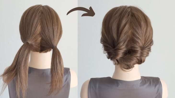 [お呼ばれヘアアレンジ] くるりんぱだけで作れる簡単ヘアアレンジ / Easy Hairstyle for Wedding Guest Hairstyle