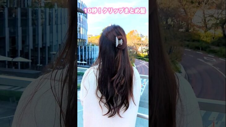 【簡単ヘアアレンジ】可愛いヘアクリップまとめ髪│上品ハーフアップ（ボブ、ミディアムヘア、ロングヘア） #ヘアアレンジ #ヘアクリップ