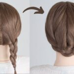 ツインテールから作る三つ編みまとめ髪ヘアアレンジ / Braid Updo Hairstyle