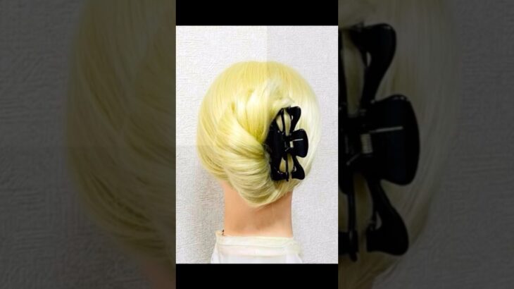 不器用さん専用ヘアアレンジ バレッタまとめ髪 IDOL HAIR#簡単ヘアアレンジ #まとめ髪 #ヘアクリップ #shorts #short
