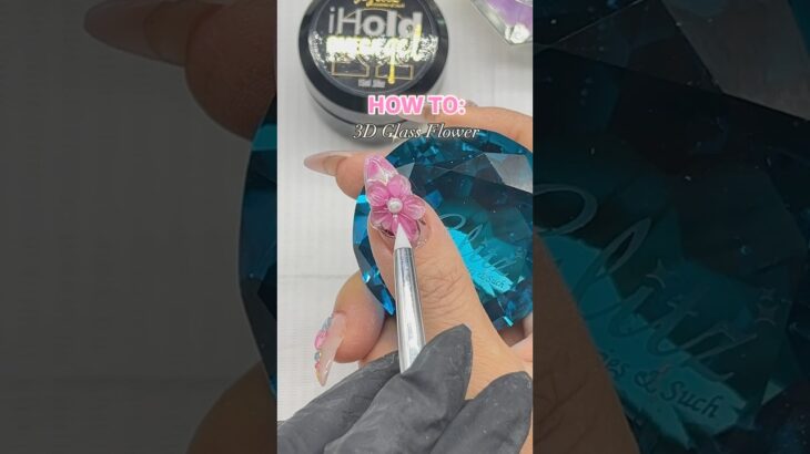 How To: Easy 3D Glass Flowers Nail Art Designs using iHold Omega Gel🌼🌸.