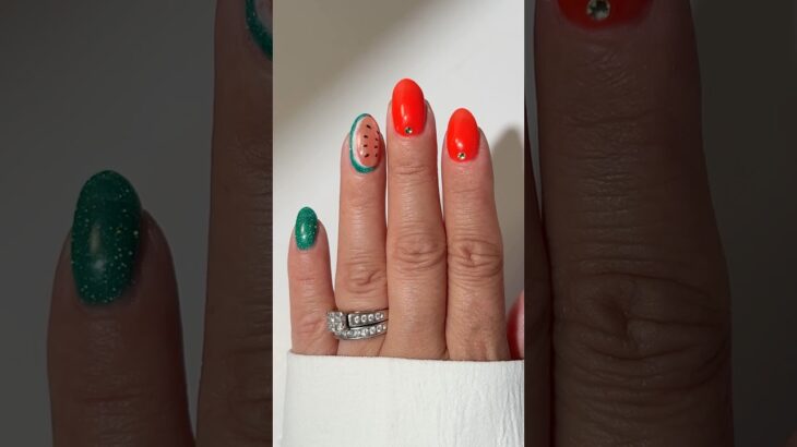 ✨💦🍉 JUCIY FRUIT NAILS #nails #nailart #summernails #unhas #nailtutorial