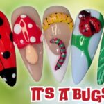 Bug-Themed Press-On Nails | Full Step-by-Step Nail Art Tutorial | 3D Nail Art For Beginners #nailart