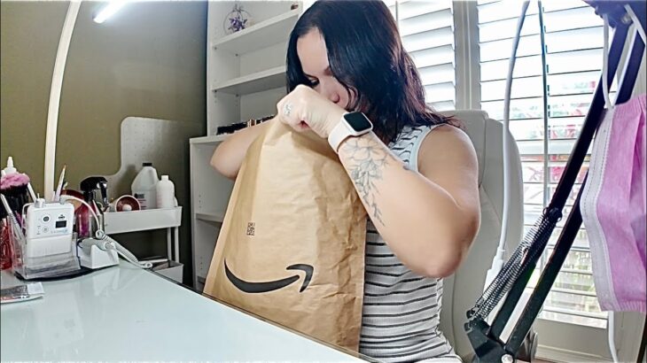 DOING MY NAILS | TRYING TIPEX INSTANT APEX NAIL TIPS | AMAZON HAUL