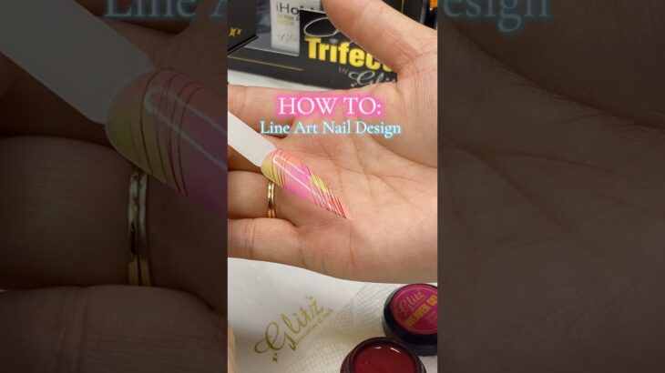 How To: Easy Line Art Nail Design with Glitz Weaver Gel