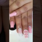 Nail Extension pink/white #nails #nailart #gelpolish #nailgelart #satisfying #nailextension