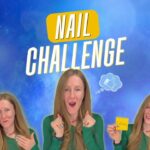 New nail challenge is here! Blooming gel | blue florals | French nails