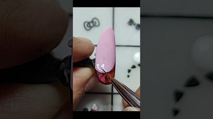 Pink nail art idea #nailicious #nails #youtubeshorts #simplenails