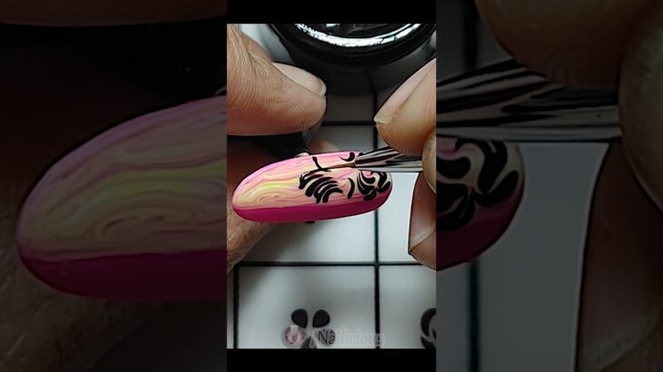 Pink nail art idea #nailicious #simplenails #youtubeshorts #nails