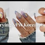 Simple Nails At Home | Testing New Korean Gels | Effortless Nail Designs in Seconds | Nail Tutorial