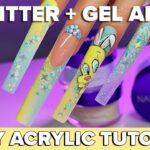 XXL Acrylic Nail Art With MIXED Design