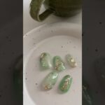 緑ニュアンスネイル #セルフネイル #100均ネイル #ネイルチップ #ニュアンスネイル