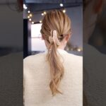 スリーコインズのアクリルカラーバンスを使ったローポニー#簡単アレンジ #セルフアレンジ #hairstyle #hair #ミディアムヘア #髪型 #まとめ髪 #大人カジュアル #大人かわいい