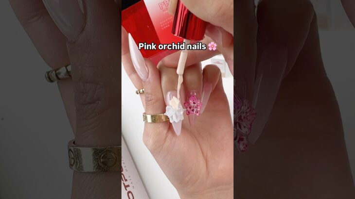 Pink orchid 🌸 #nails #nailart #nailtech #naildesign #notpolish